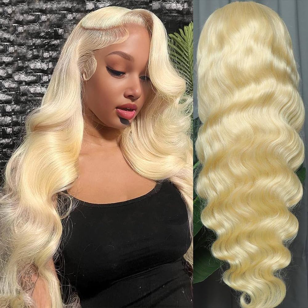 Blonde Body Wave 13x4 Transparent Lace Front Wig